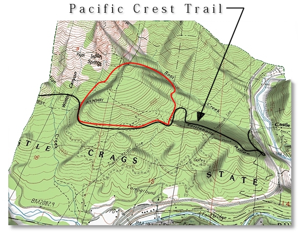 map of Root Creek loop