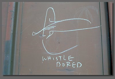 whistle bored