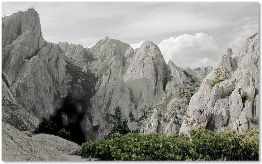 looking north from the saddle behind Castle Dome