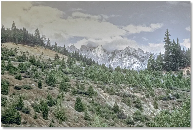view of Crags from boxcar door