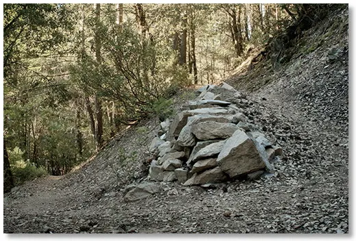 switchback on the Pacific Crest Trail