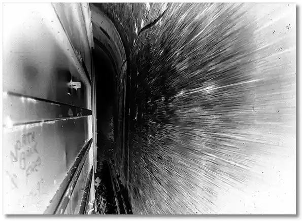boxcar in tunnel